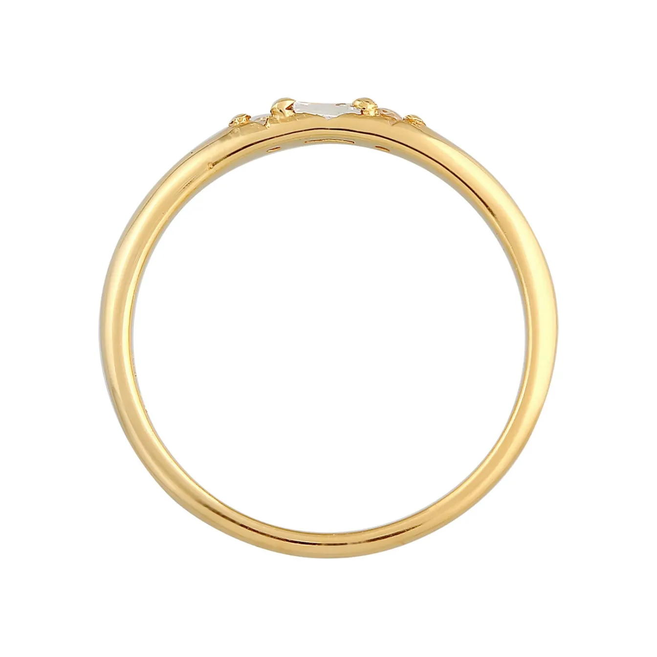 Elli "Ring Verlobung | Topas (Weiß)< Ringe|Echtgold