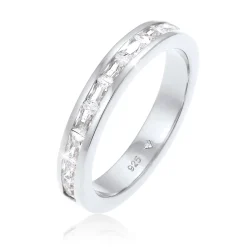 Elli "Ring Verlobungsring | Zirkonia ( Weiß )< Ringe|Silber