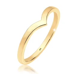 Elli "Ring V-Stacking< Silber|Roségold