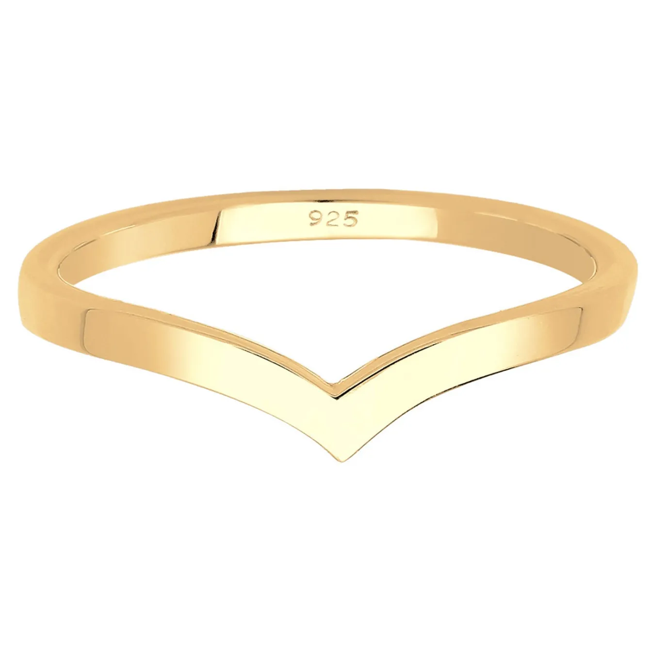 Elli "Ring V-Stacking< Silber|Roségold