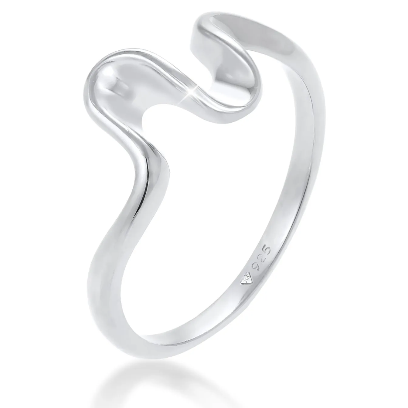 Elli "Ring Welle< Roségold|Symbol-schmuck