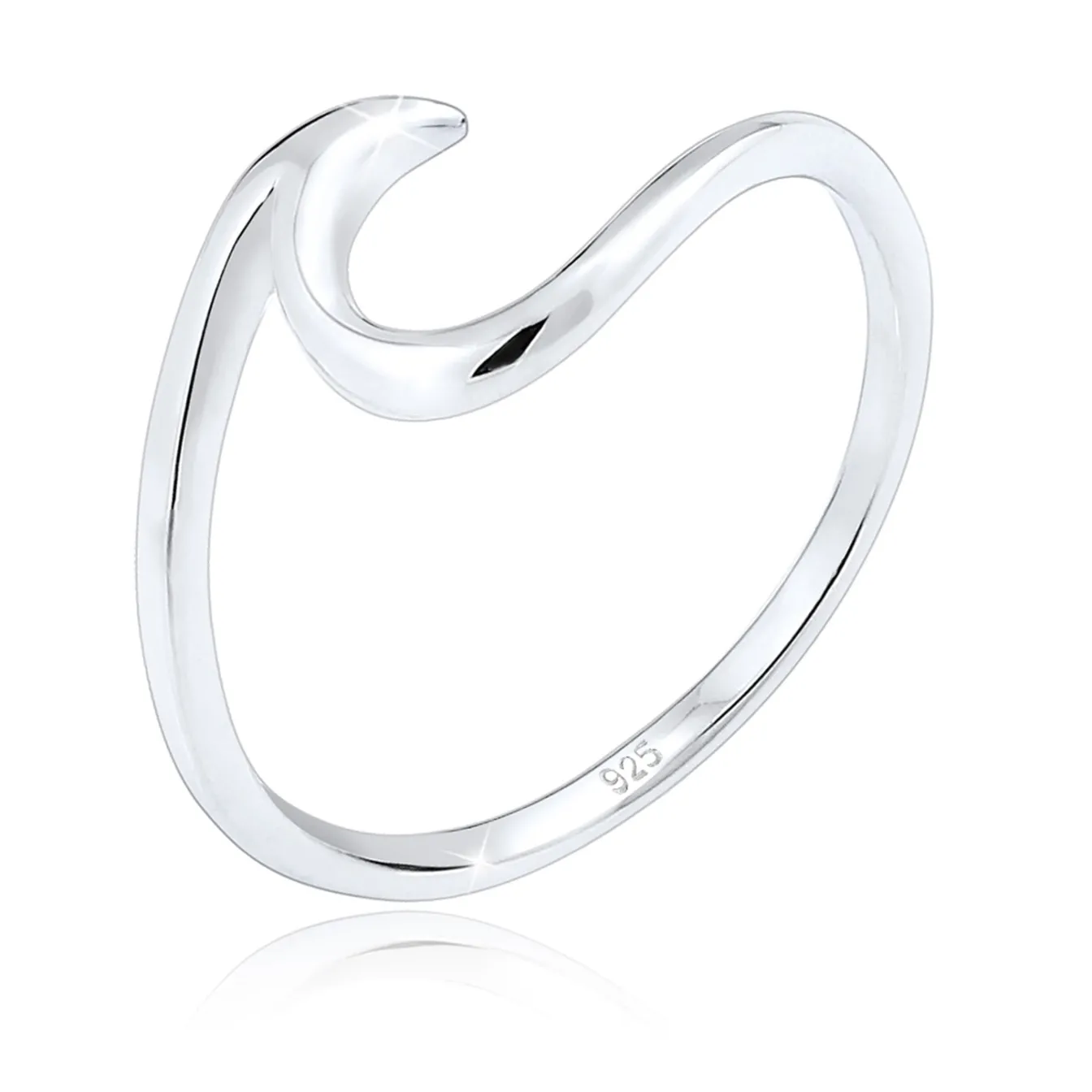 Elli "Ring Welle< Roségold|Symbol-schmuck