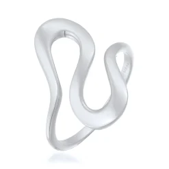 Elli "Ring Welle Organic< Vergoldet|Symbol-schmuck