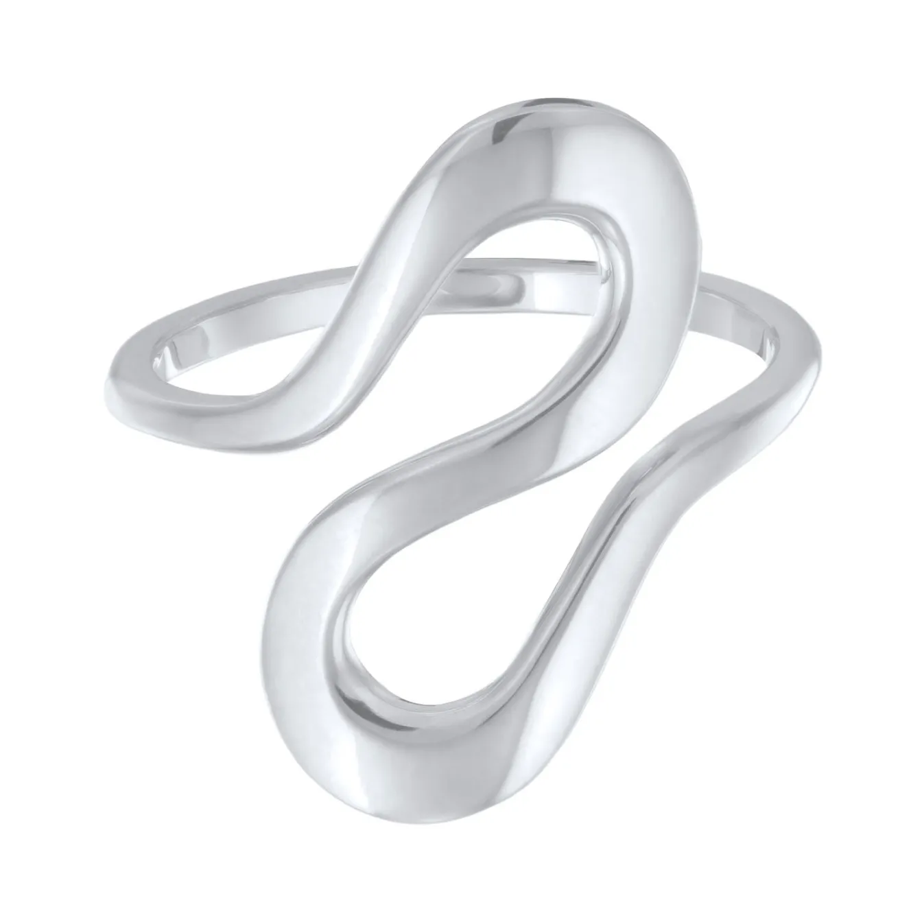 Elli "Ring Welle Organic< Vergoldet|Symbol-schmuck