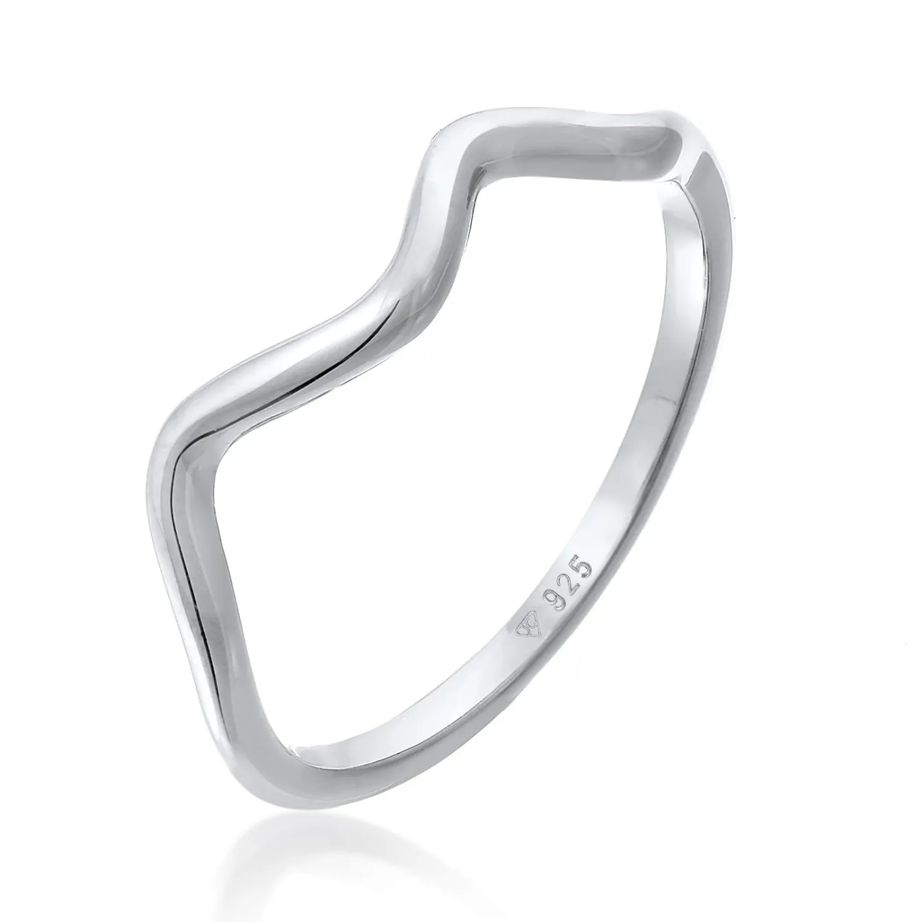 Elli "Ring Wellen Organic< Roségold|Symbol-schmuck