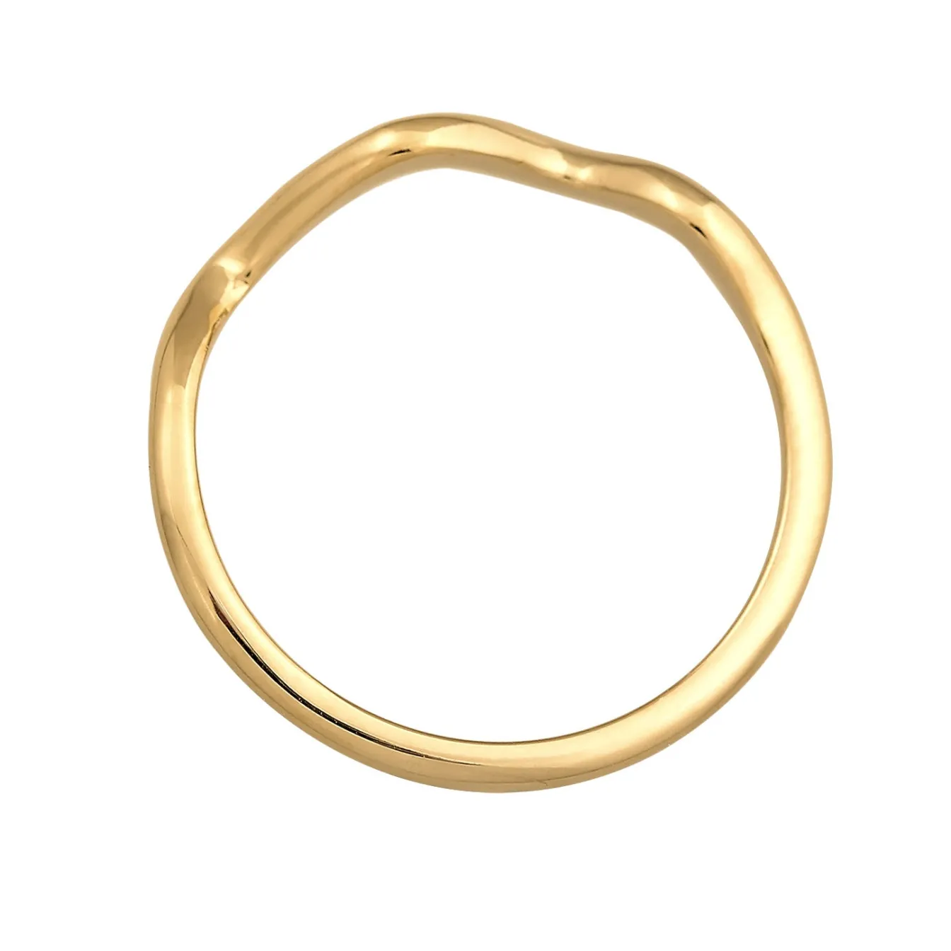 Elli "Ring Wellen Organic< Roségold|Symbol-schmuck