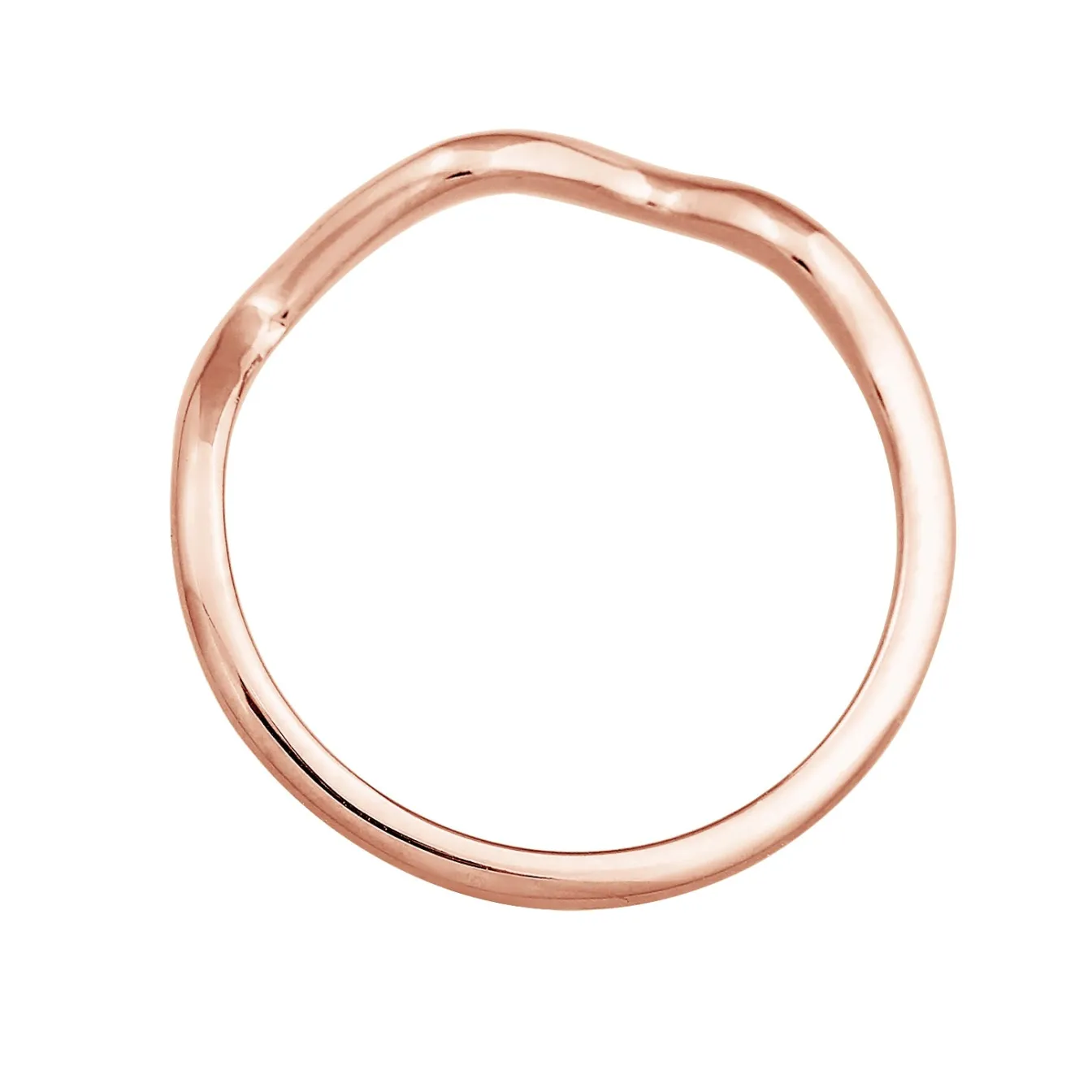 Elli "Ring Wellen Organic< Roségold|Symbol-schmuck