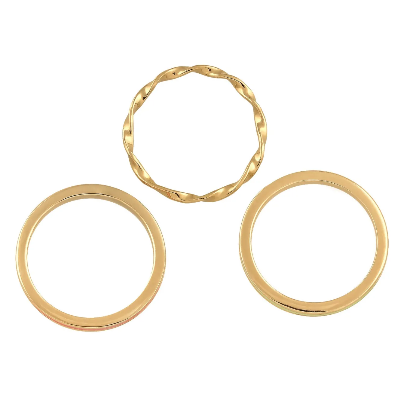 Elli "Ringset | Emaille (Lila)< Ringe|Silber