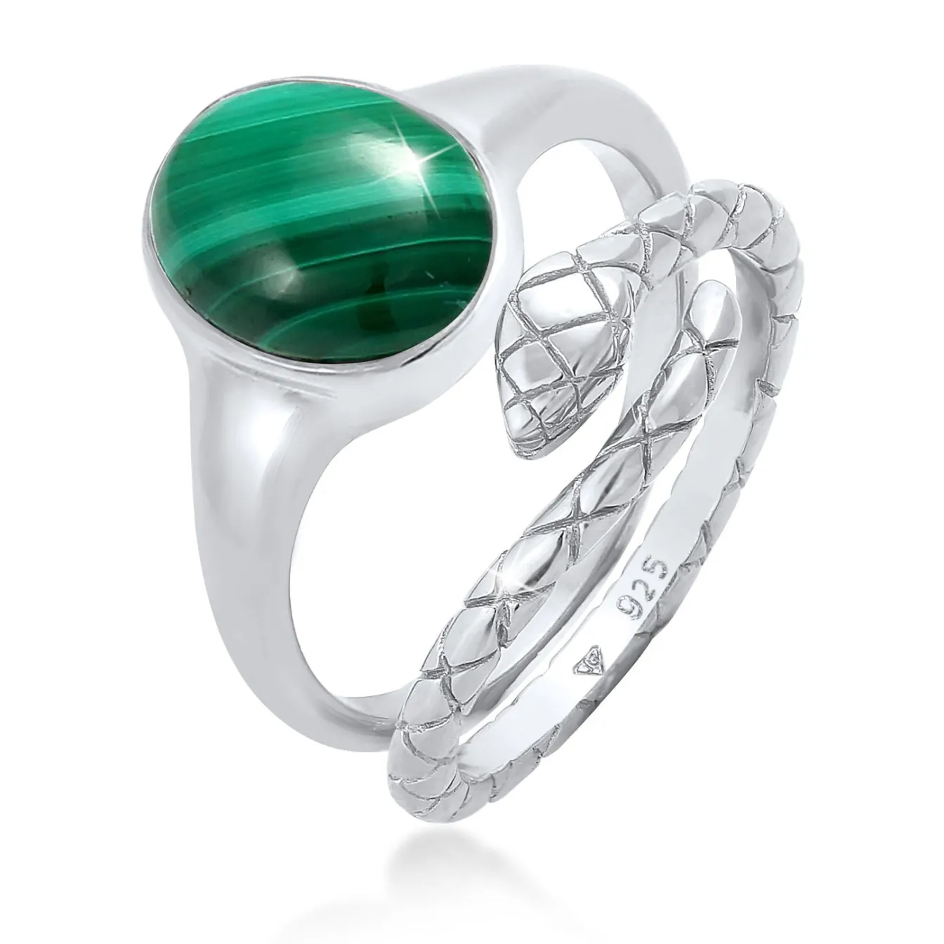 Elli "Ringset | Malachit ( Grün )< Ringe|Vergoldet