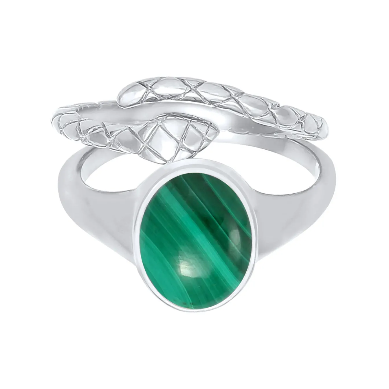 Elli "Ringset | Malachit ( Grün )< Ringe|Vergoldet