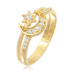 Elli "Ringset Astro | Zirkonia ( Weiß )< Symbol-schmuck|Ringe