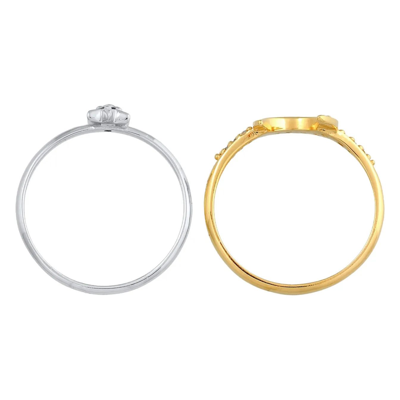 Elli "Ringset Astro | Zirkonia ( Weiß )< Symbol-schmuck|Ringe