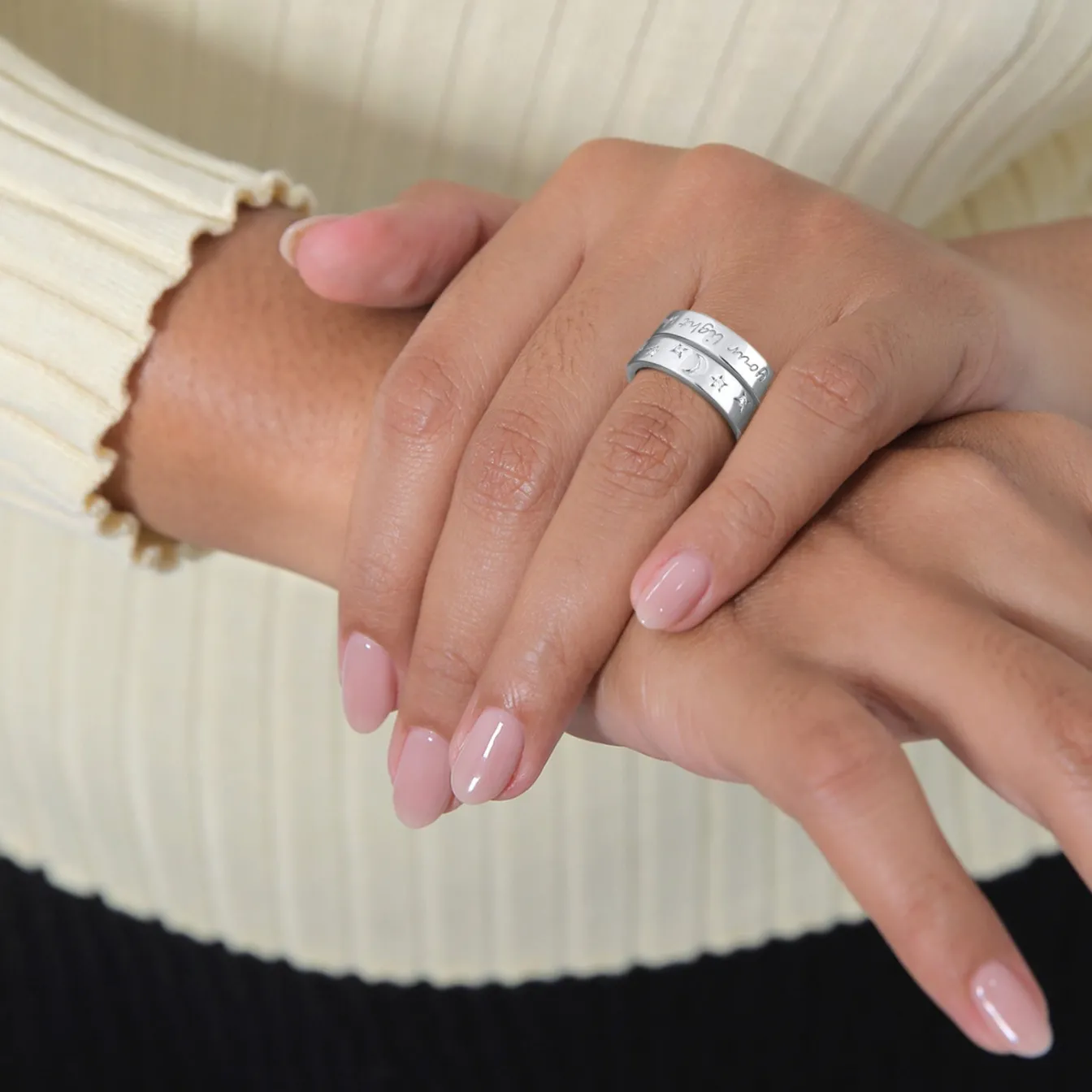 Elli "Ring-Set Astro | Zirkonia (Weiß)< Symbol-schmuck|Ringe
