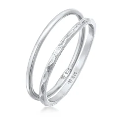 Elli "Ringset Geo< Ringe|Silber