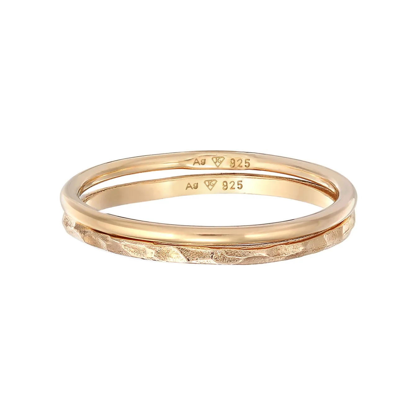 Elli "Ringset Geo< Ringe|Silber