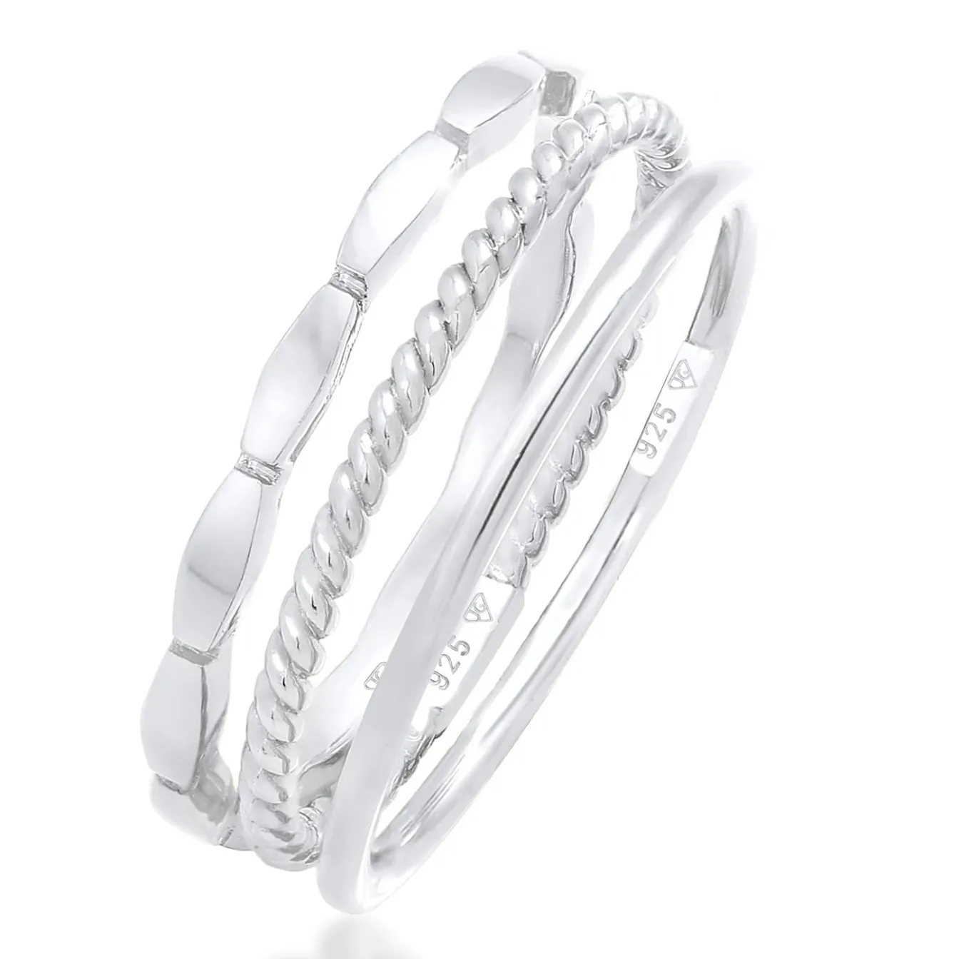 Elli "Ringset Geo< Roségold|Ringe