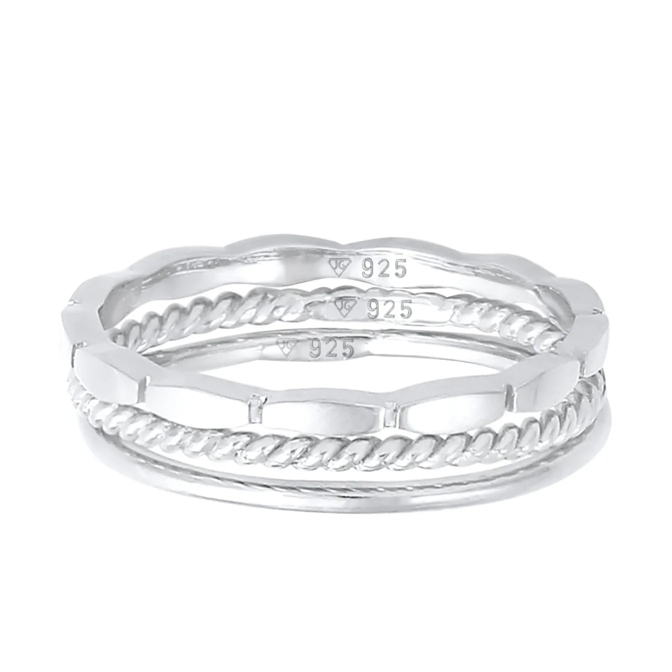 Elli "Ringset Geo< Roségold|Ringe