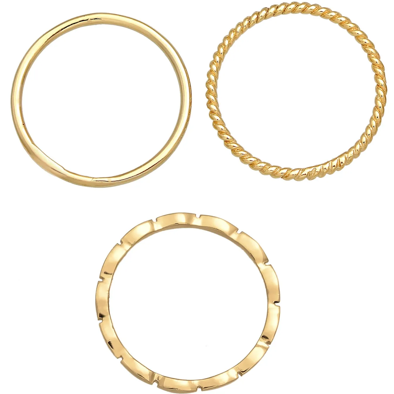 Elli "Ringset Geo< Roségold|Ringe