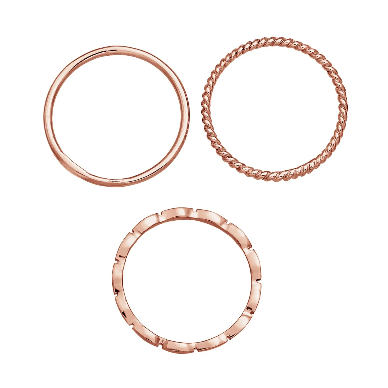 Elli "Ringset Geo< Roségold|Ringe