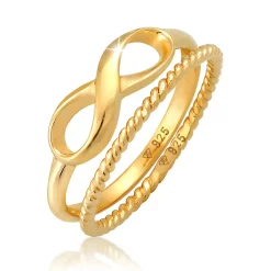 Elli "Ringset Infinity< Roségold|Symbol-schmuck