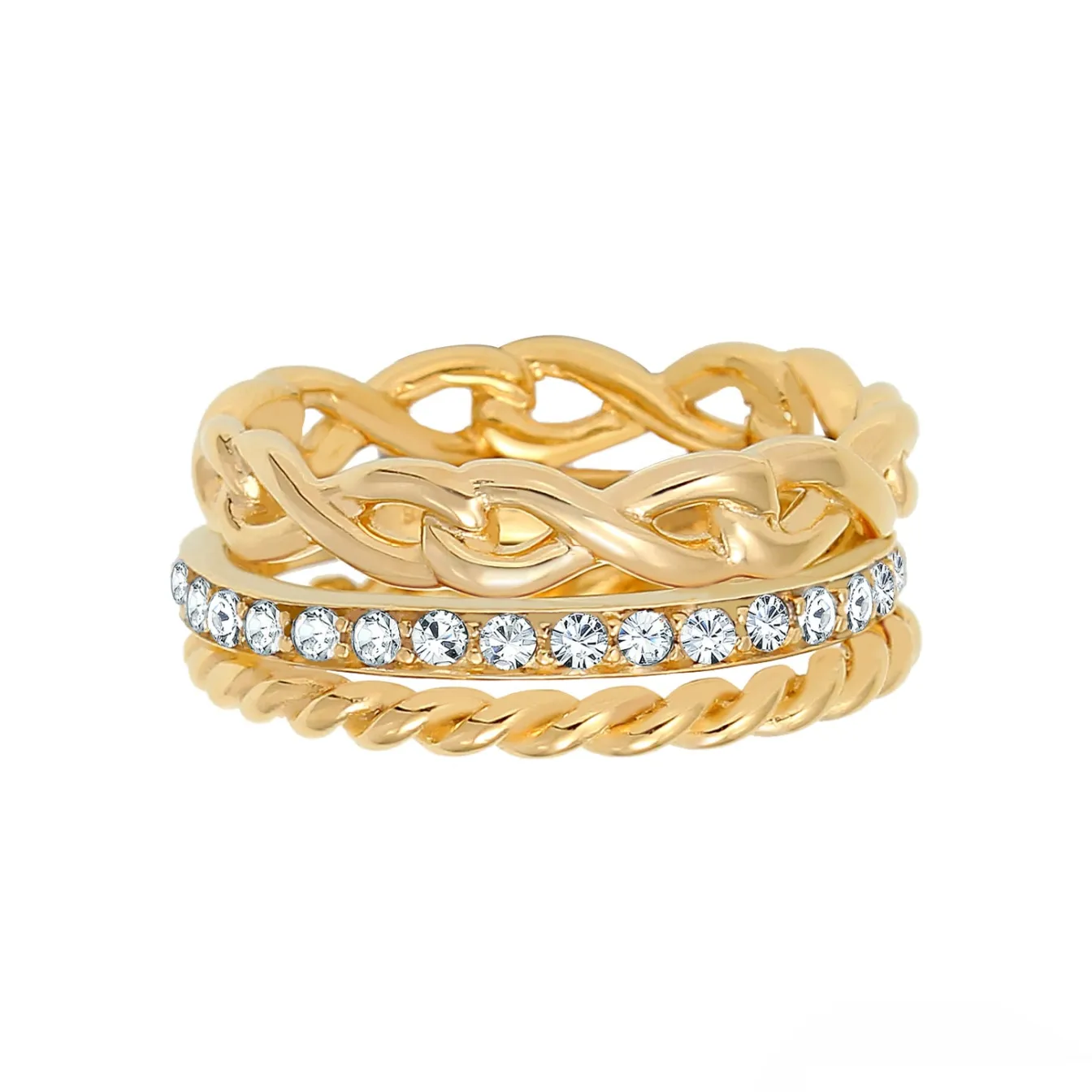 Elli "Ringset Infinity | Kristall (Weiß)< Symbol-schmuck|Herz-schmuck