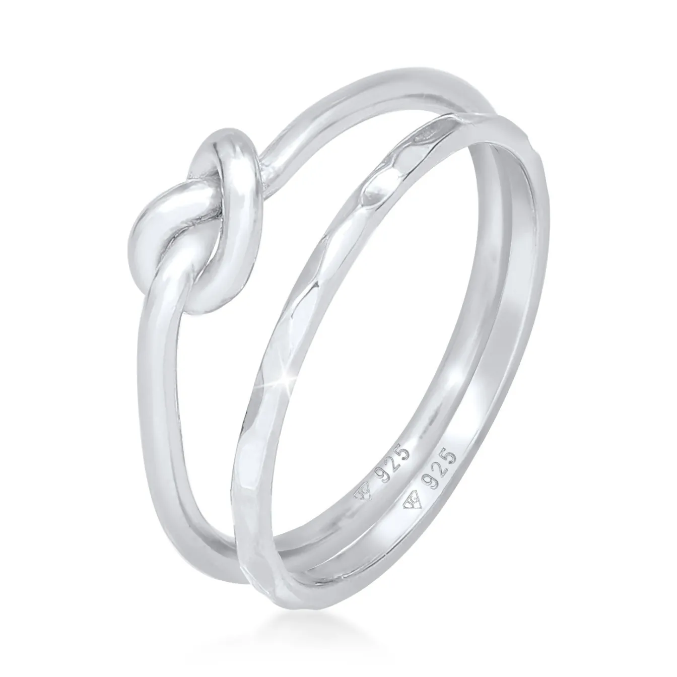 Elli "Ringset Knoten< Ringe|Vergoldet