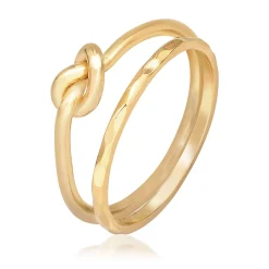 Elli "Ringset Knoten< Ringe|Vergoldet