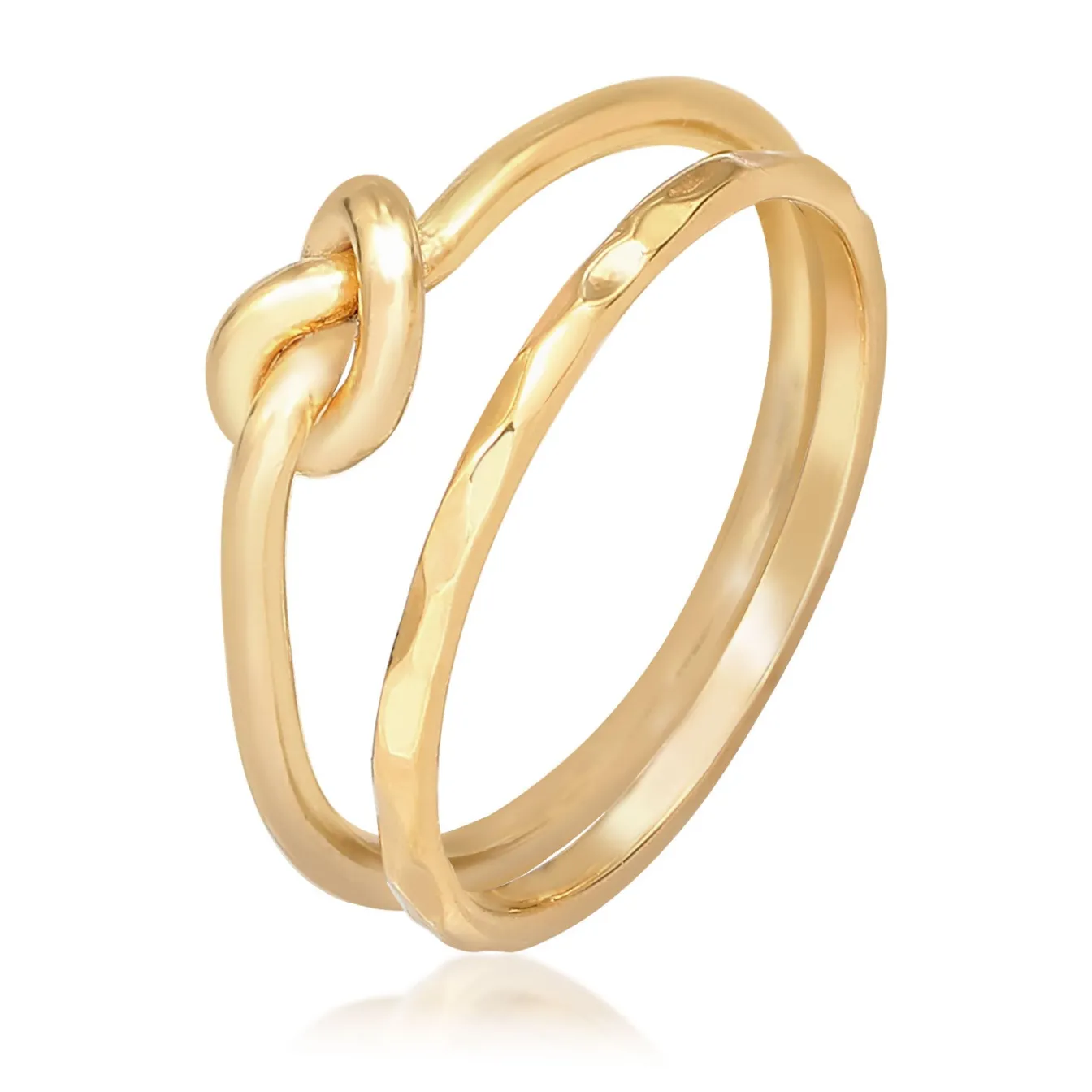 Elli "Ringset Knoten< Ringe|Vergoldet