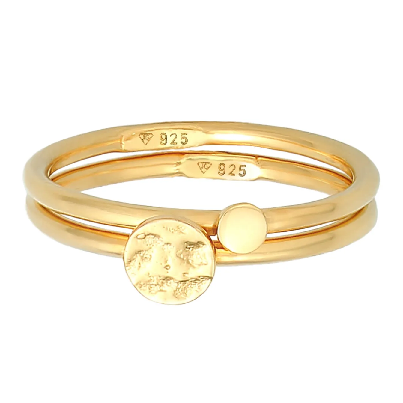 Elli "Ringset Kreis< Ringe|Vergoldet