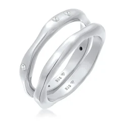 Elli "Ringset Organic | Zirkonia (Weiß)< Letzte Chance|Ringe