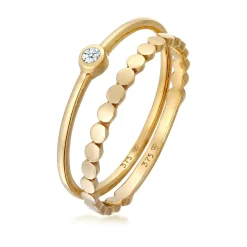 Elli "Ring-Set Solitär | Diamant (0,3 ct.)< Ringe|Echtgold