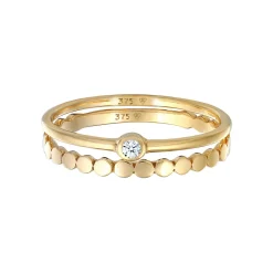 Elli "Ring-Set Solitär | Diamant (0,3 ct.)< Ringe|Echtgold