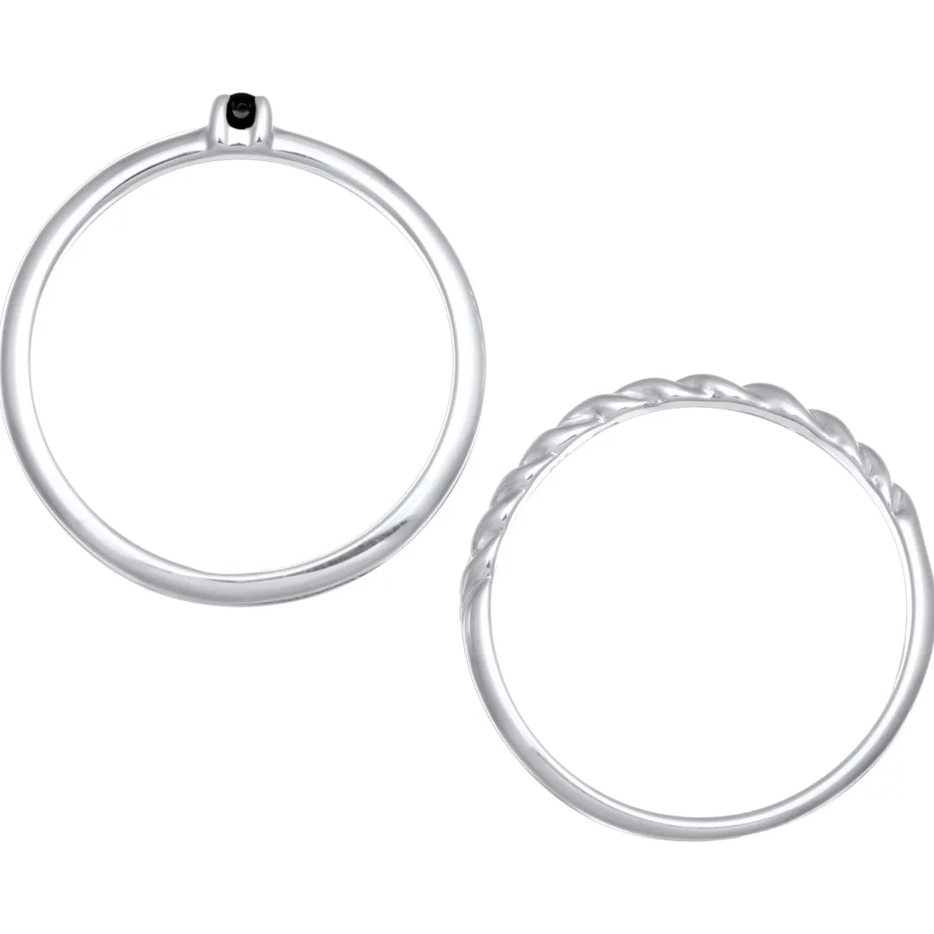 Elli "Ringset Twisted | Synth. Perle< Perlen|Ringe