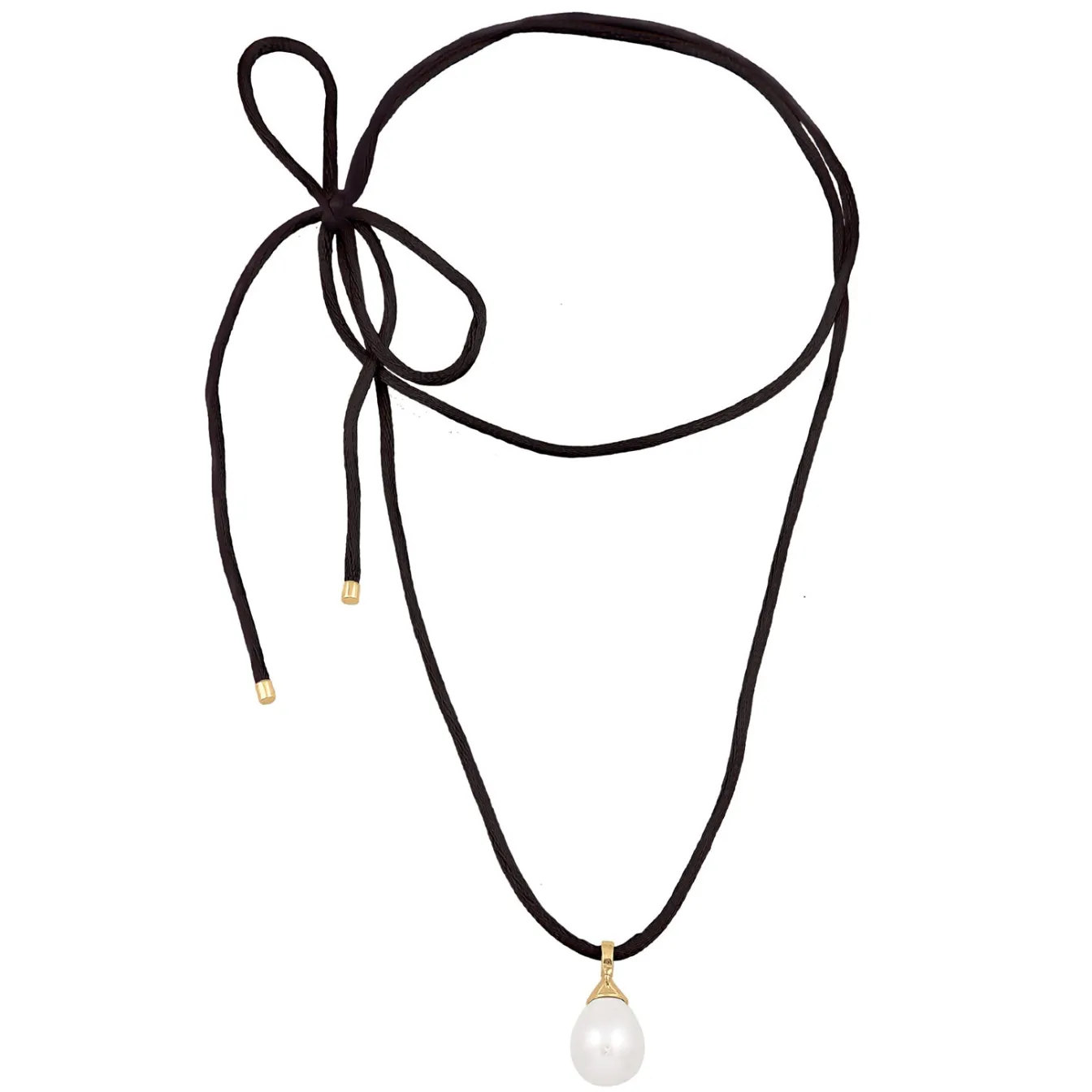 Elli "Satin-Halskette Schleife | Muschelkernperle< Symbol-schmuck|Perlen