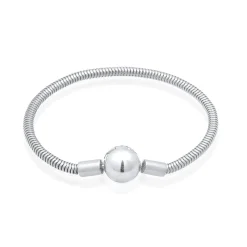 Elli "Schlangen-Armband Kugel< Armbänder|Silber