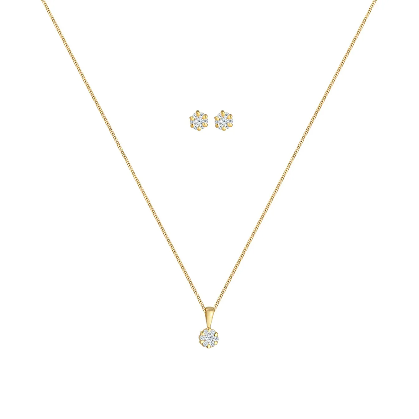 Elli "Schmuckset | Diamant ( Weiß, 0,36 ct )< Schmucksets|Schmucksets