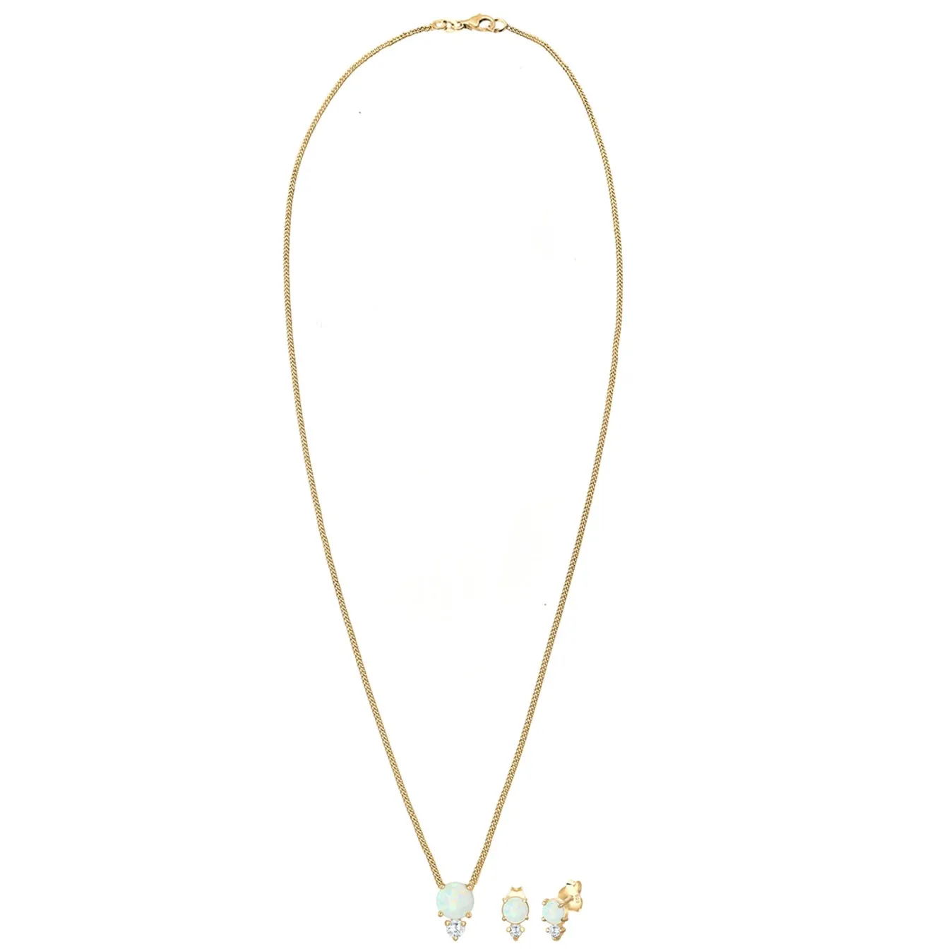 Elli "Schmuckset | Opal ( Weiß )< Schmucksets|Schmucksets