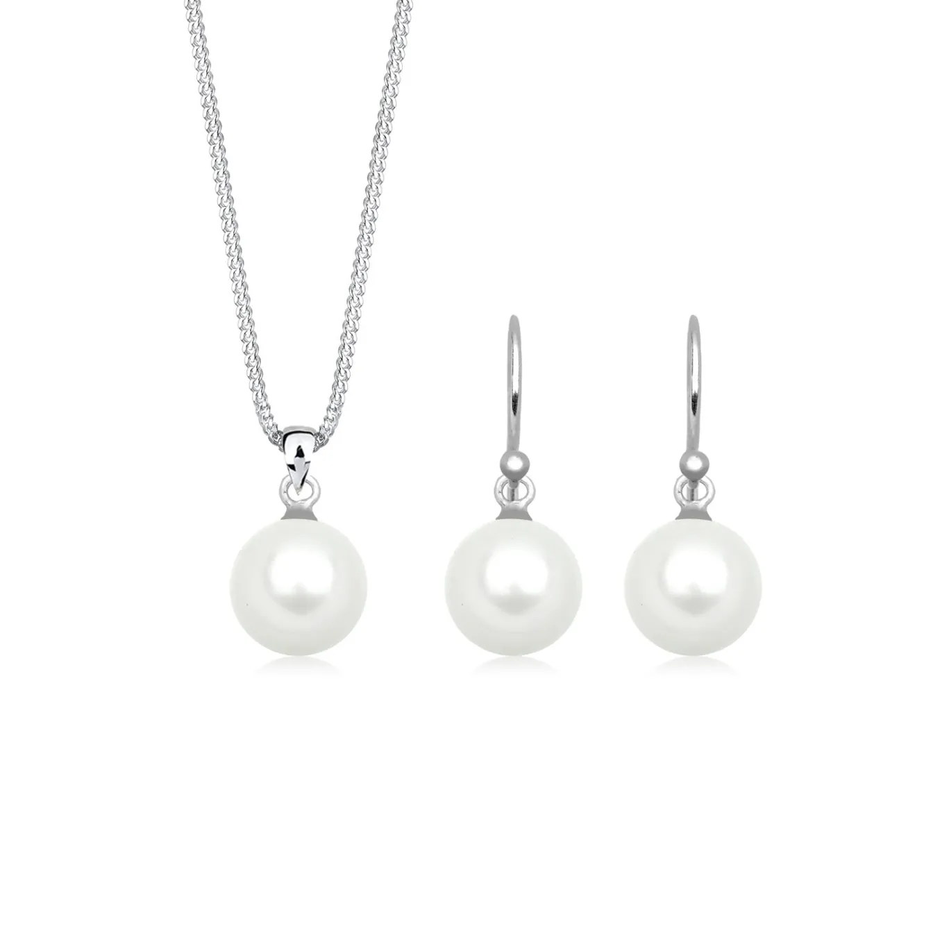 Elli "Schmuckset | Perle< Roségold|Schmucksets