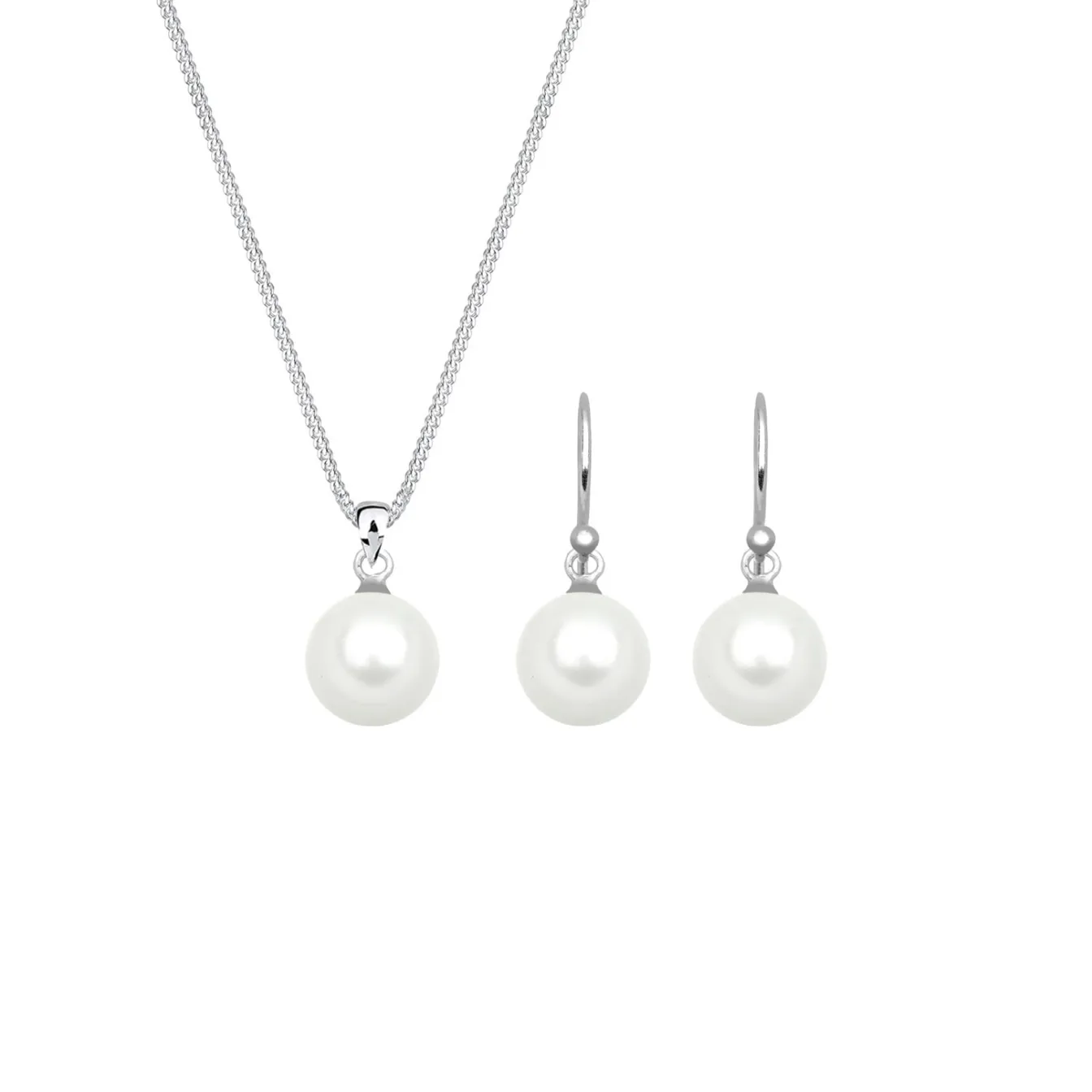 Elli "Schmuckset | Perle< Roségold|Schmucksets