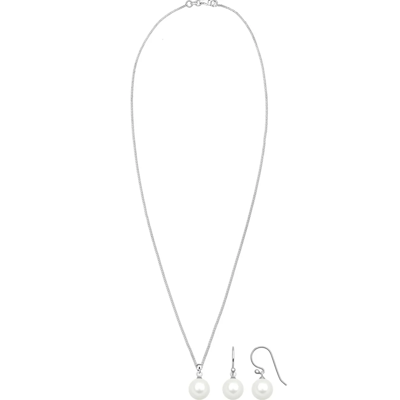 Elli "Schmuckset | Perle< Roségold|Schmucksets