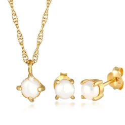 Elli "Schmuckset | Süßwasserperle< Schmucksets|Schmucksets