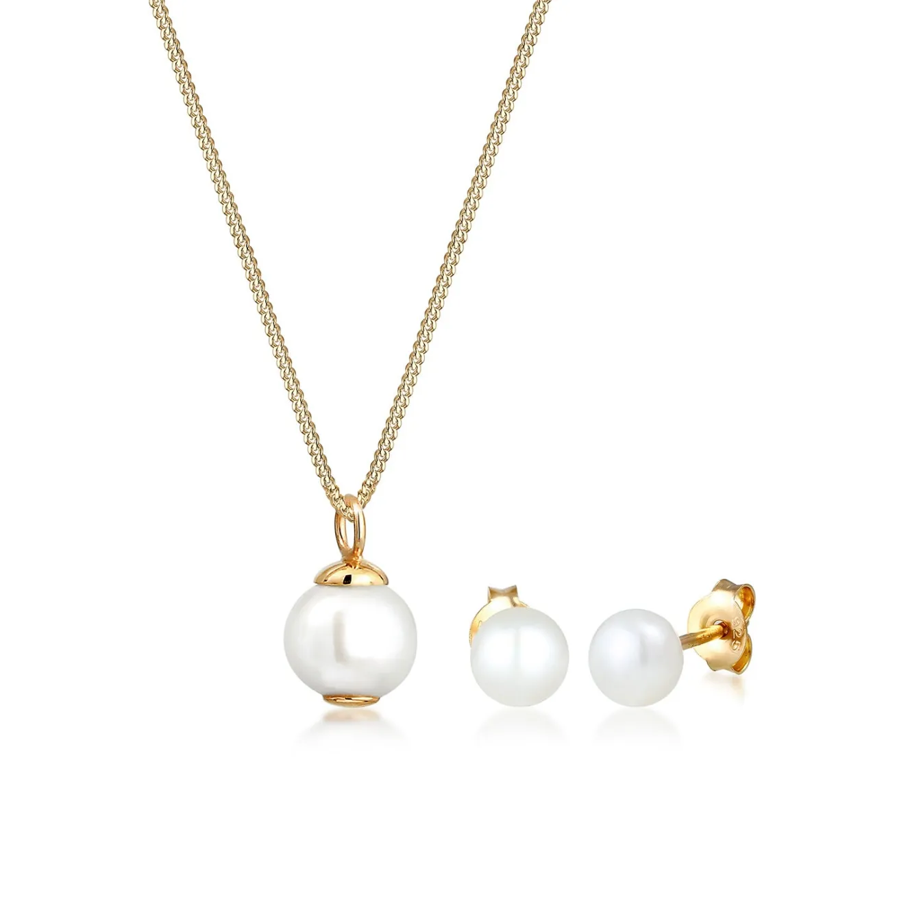Elli "Schmuckset | Süßwasserperle< Roségold|Schmucksets