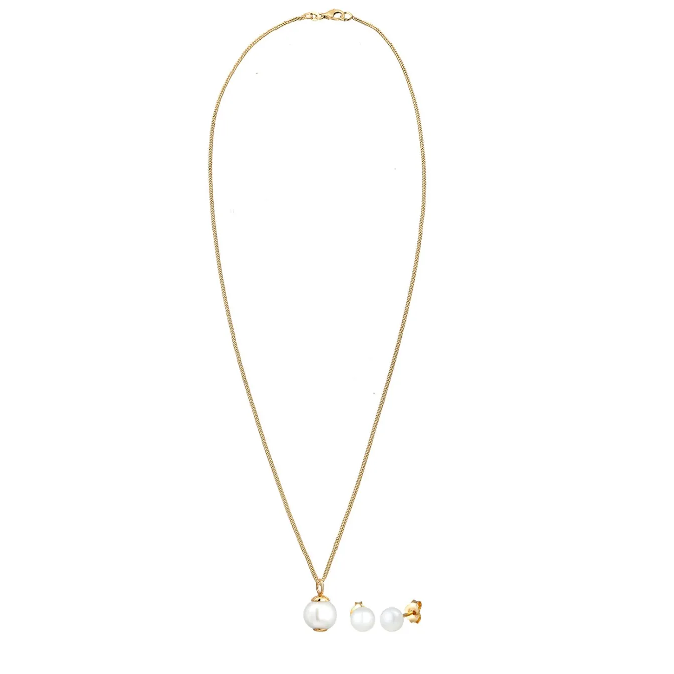 Elli "Schmuckset | Süßwasserperle< Roségold|Schmucksets
