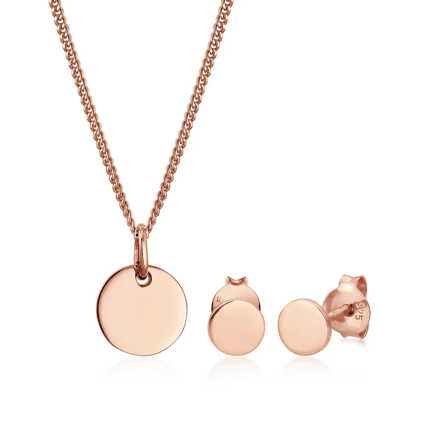 Elli "Schmuckset Geo< Roségold|Schmucksets