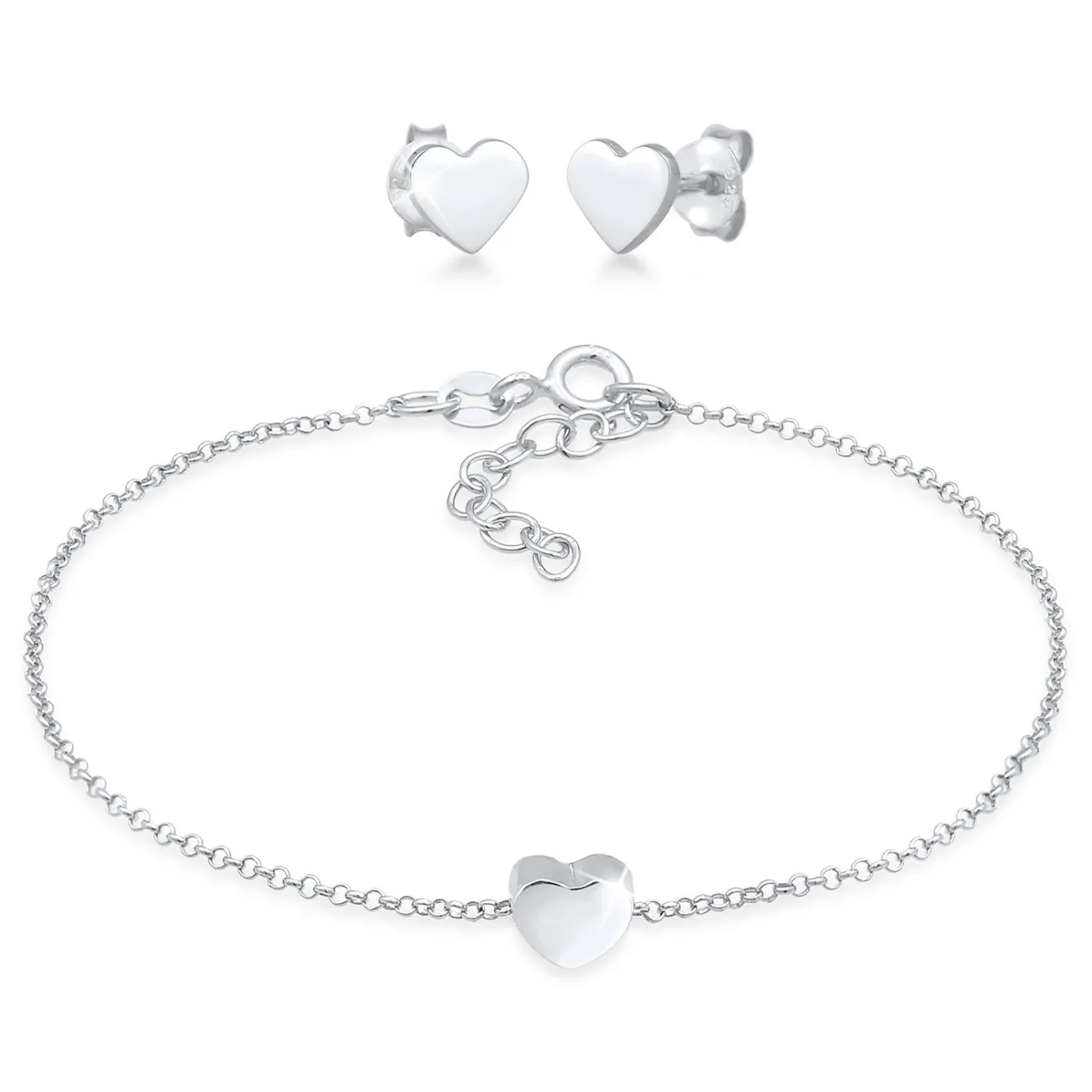 Elli "Schmuckset Herz< Silber|Symbol-schmuck