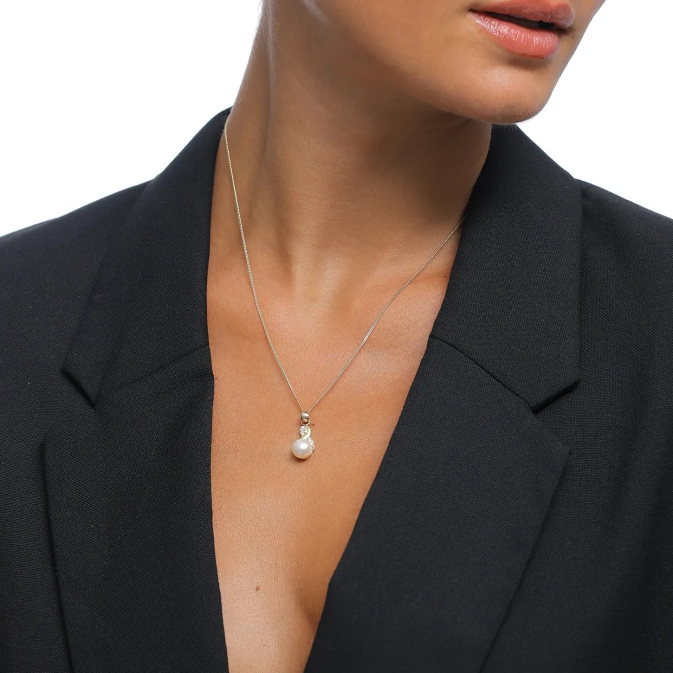 Elli "Schmuckset Infinity | Süßwasserperle, Kristall ( Weiß )< Roségold|Symbol-schmuck