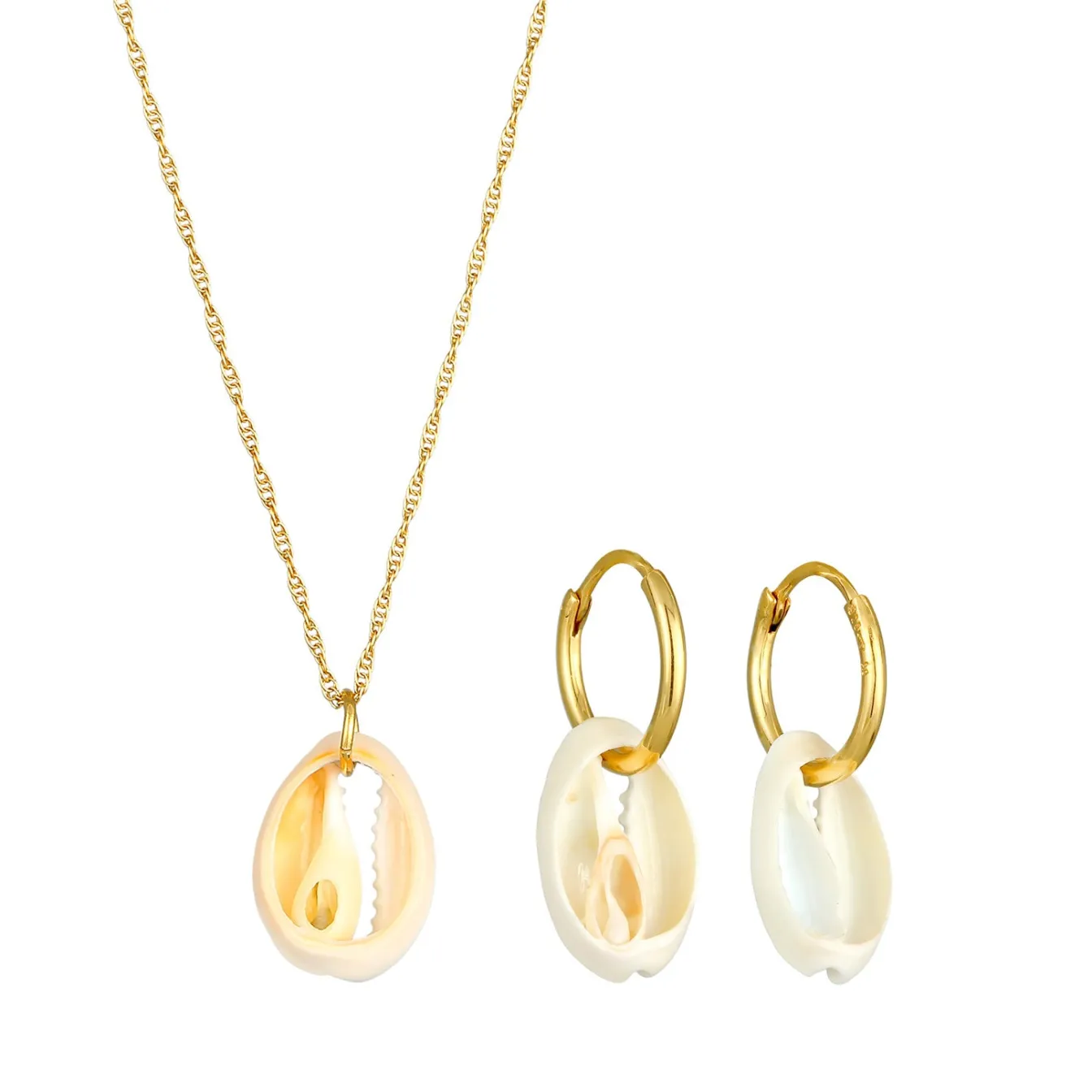 Elli "Schmuckset Kauri Muschel< Schmucksets|Schmucksets