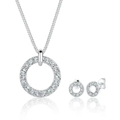 Elli "Schmuckset Kreis | Kristall (Weiß)< Schmucksets|Schmucksets