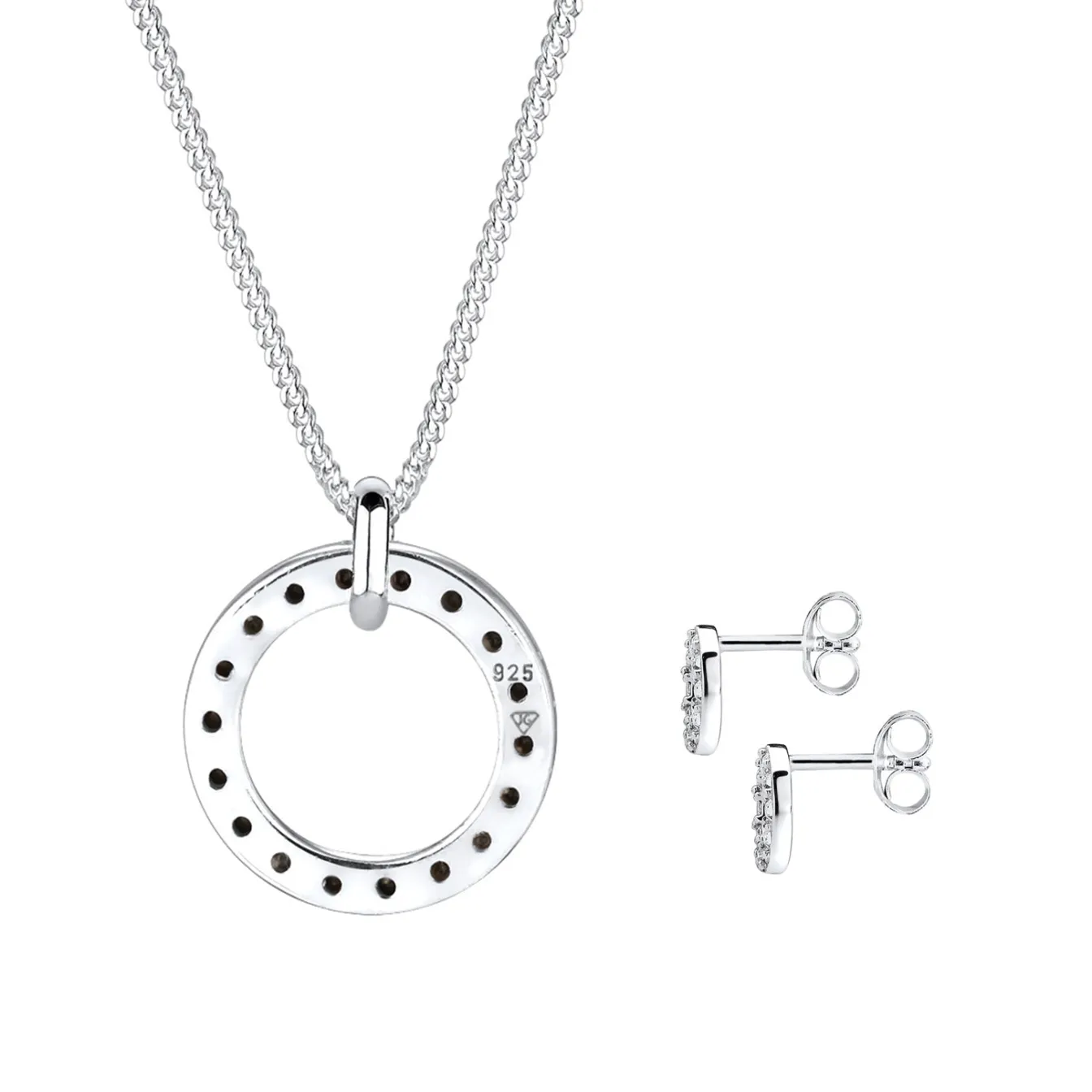 Elli "Schmuckset Kreis | Kristall (Weiß)< Schmucksets|Schmucksets
