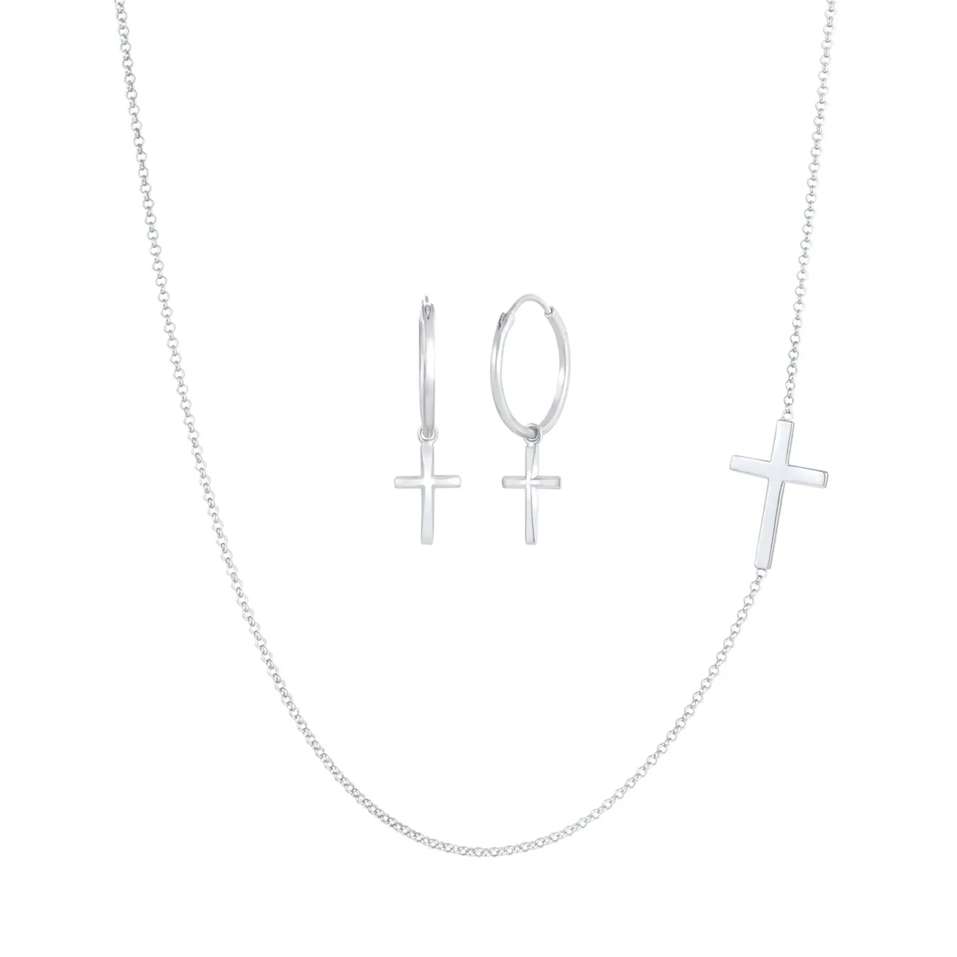 Elli "Schmuckset Kreuz< Symbol-schmuck|Schmucksets